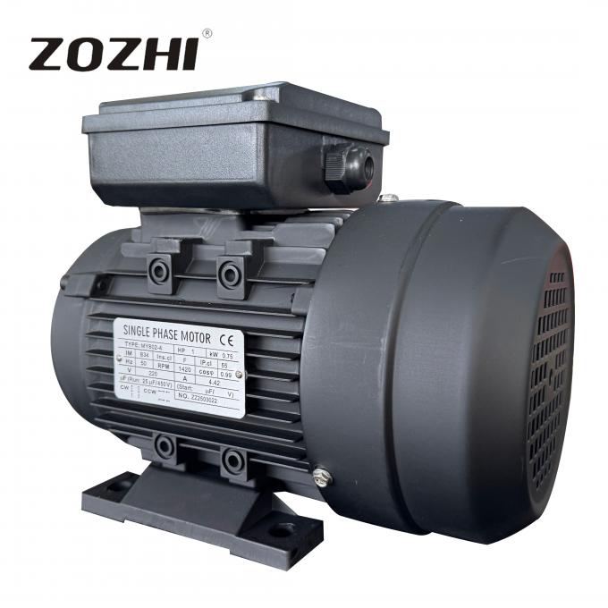 50Hz 0,75KW 1HP 1440rpm Eenfasige condensator-startrun Asynchrone inductiemotor 220V/230V AC Volt 60Hz Frequentie Nominale kracht 1