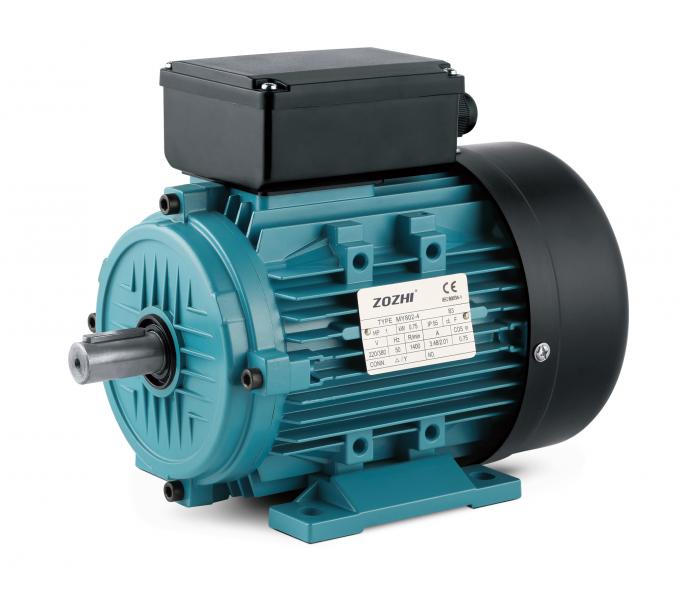 Inductiemotor met &eacute;&eacute;n fase 1 pk 0,75 kW 220 V 1500 tpm voor gesloten luchtcompressor 0
